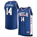 Camiseta Jonathon Simmons 14 Philadelphia 76ers Icon Edition Azul Hombre